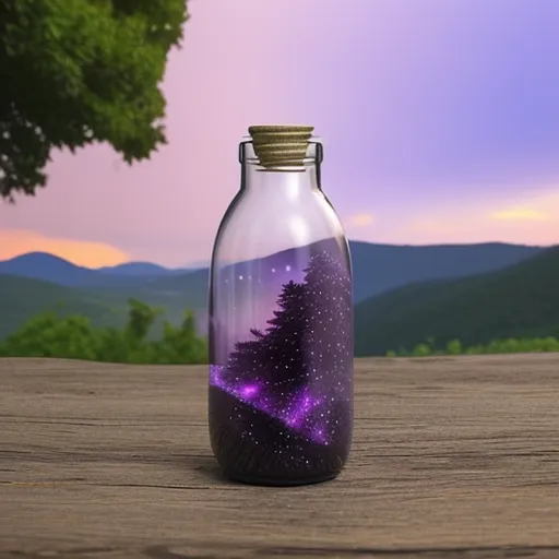 Galaxy Bottle Scene Generator