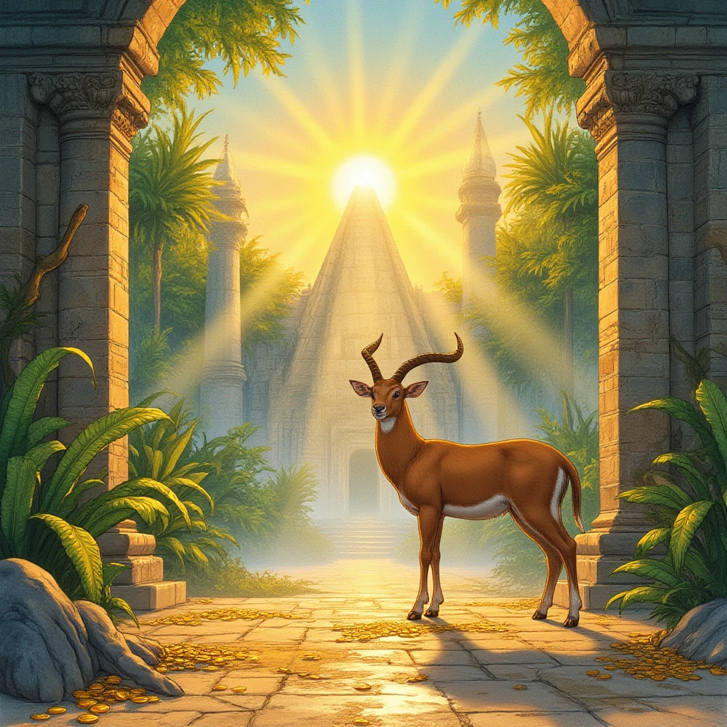 solo, male, anthro, (coyote), by seyorrol, digitigrade, digital artwork, (flat colors:1.2), ((detailed background)), (perfect hands), intricate detailed background, powerful silhouette, mysterious shadows, realistic shading, (epic, masterpiece, high quality, 8k, ultra HD, absurd res, top quality, best quality, max quality, masterpiece), loincloth, ((sexy, ((feminine body)))), reaching out, looking upward, chin up, (tail:1.2), dusk,