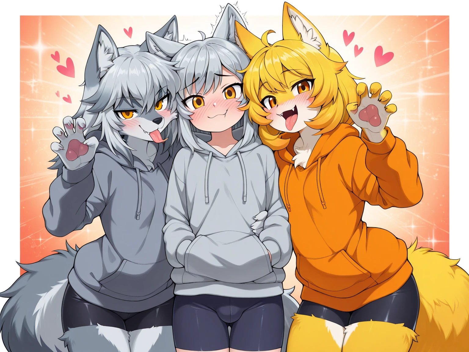 best quality,best resolution,(fluffy anthro furry :1.6),(young :1.6),pink cat girl,orange cat girl,blue cat girl,yellow cat girl,black cat girl,grey cat girl,grey cat girl,multiple girl,6++ girls,long hair,,flower bathing,beautiful light,outdoor,full face blush,huge onsen,open air,heart eyes,heart expression eyes,plenty , face,heavy breath,very hot,spread , drip,low angle