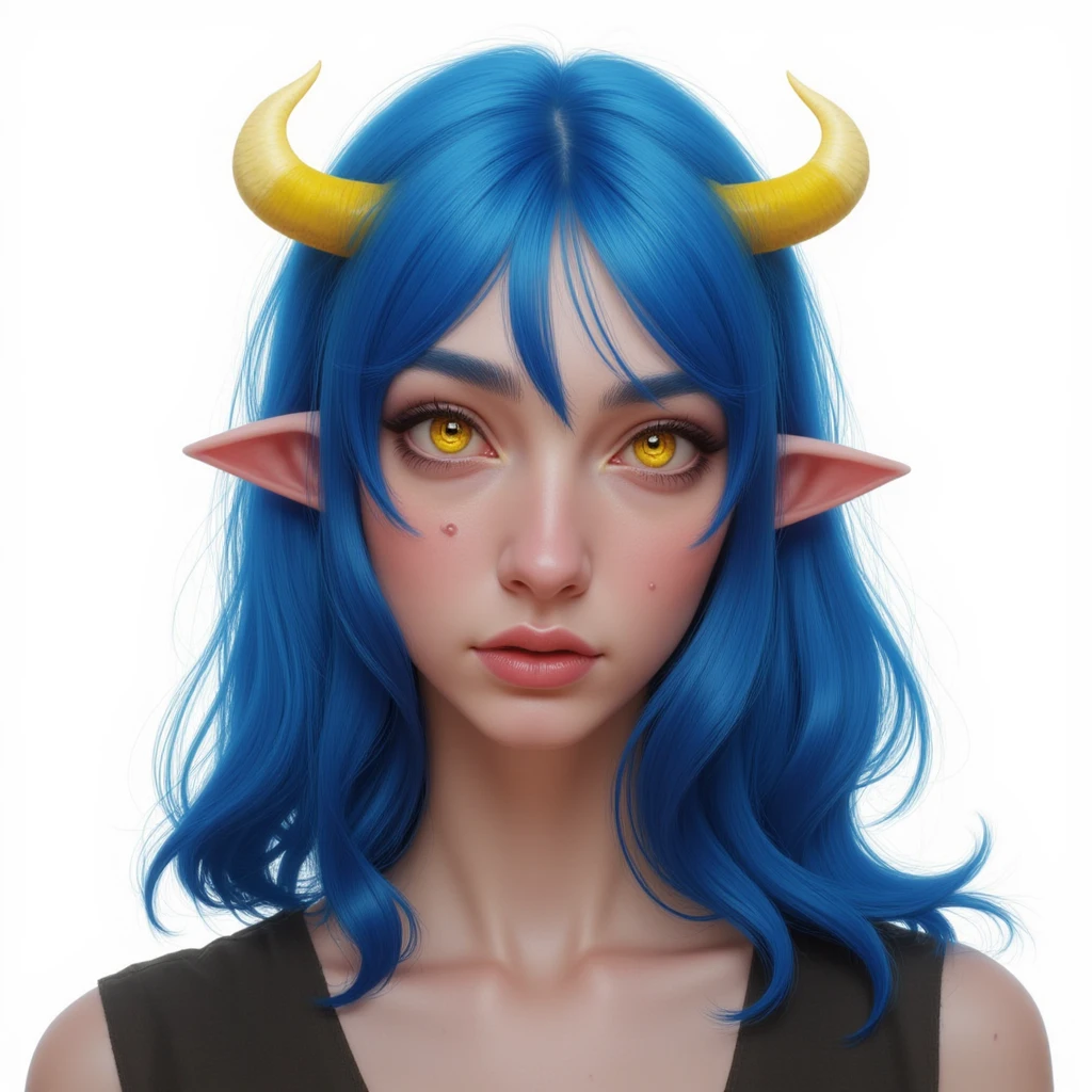  masterpiece, best quality, Eliza, vampire, face portrait, beautiful, horns