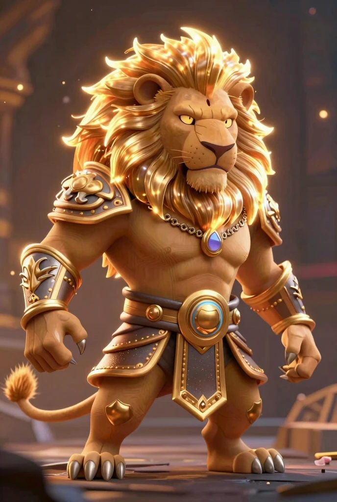 leomon,digimon,lion,male,uncle,aldult,alone,4K,best quality, full-body shot,looking at the audience,Show muscles,hairy body,Upper body ,bared  ,Hairy , (muscular, Athletic body:1.0), Pink , Six-pack abs, biceps, 弯曲biceps, anatomically correct,Delicate fur,pride,soft shadow,majestic (Detailed face, delicate eyes:1.1),golden eyes,Sharp eyes,Grandiose,Valiantary,,Brown belt,Smile confidently,Strong,mature,simple sky background,