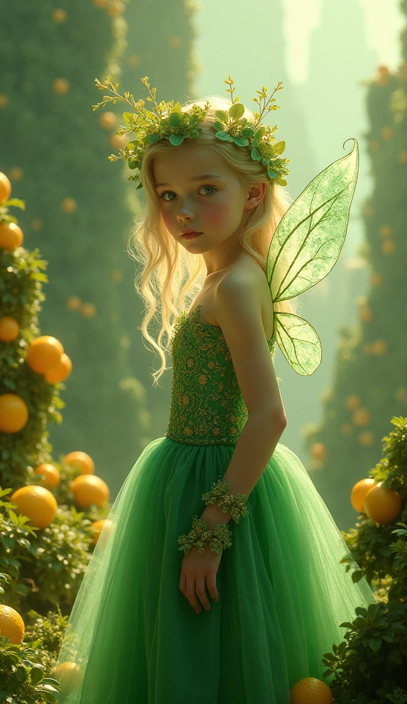 A fairy inspired by a green apple 