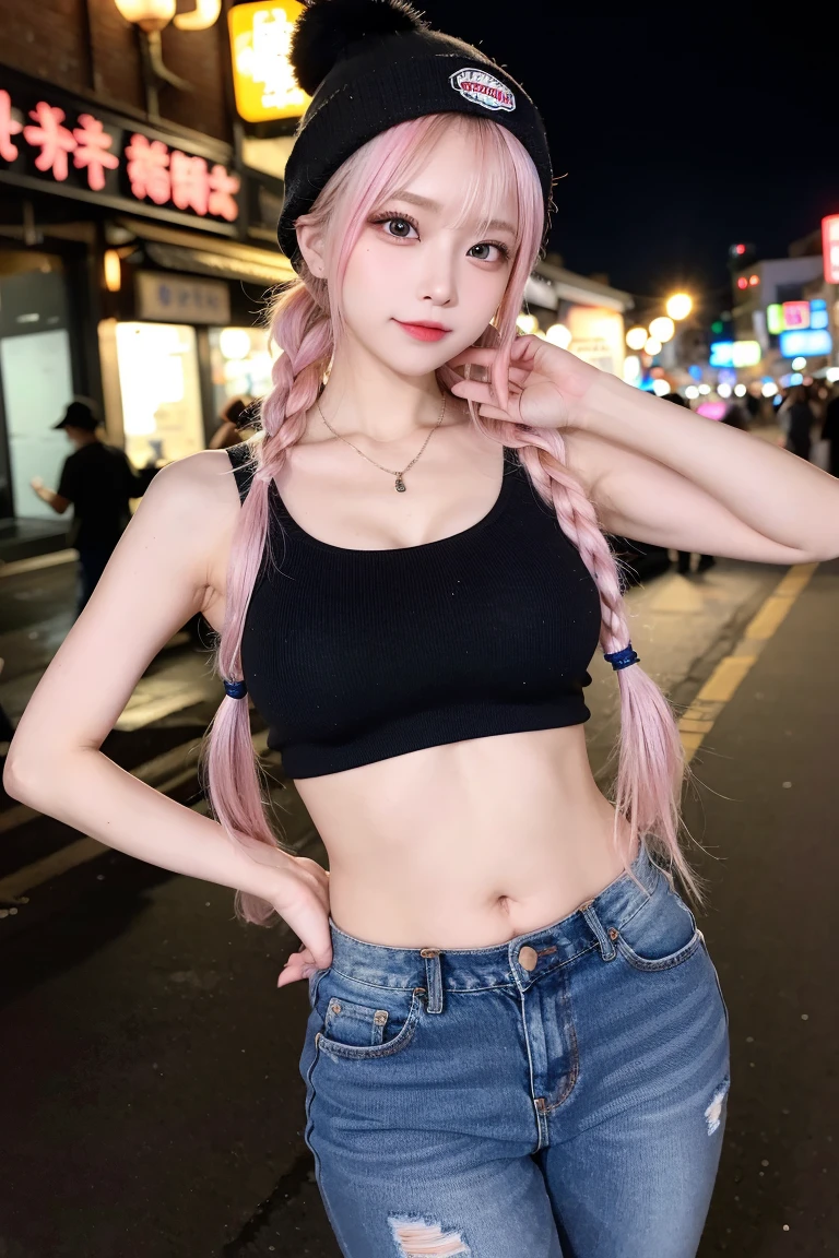 Stunning 25 year old woman, model-like beauty, , ((perfect )), beautiful, sensual, youthful looking, gorgeous elegant hot multi-colored hair, tight iridescent white metallic fishnet leotard, sparkling iridescent fishnet gloves and fishnet choker, neon, futuristic, posing in a futuristic city, arching her back, summer, "sinozick style", "g4n1m3" 8k qualityfacing, looking at you.