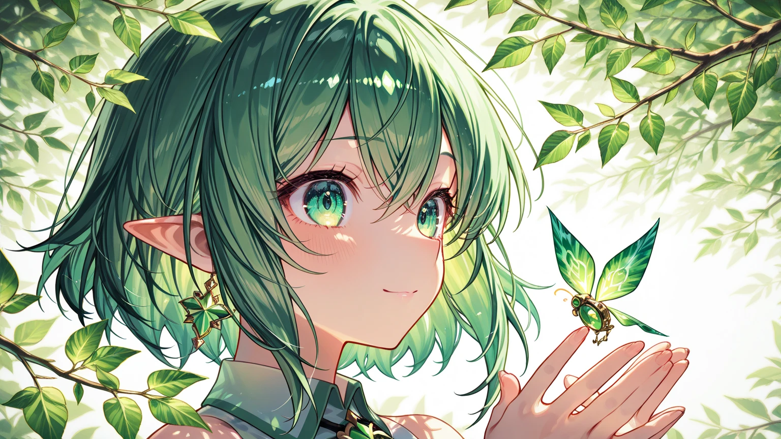 (best quality,4k,8k, high res,masterpiece:1.2), ((masterpiece)), (((best quality))),
chibi, simple background, multiple girls, multiple views, comic,Koma, border, chibi, simple background
((masterpiece)), (((best quality))), Illustration, 1 girl, hair color, hairstyle fax, eyes, plants, flowy puffy hair, green eyes, forest, fairy, adorable, hairstyle fax, deity, brown hair, short hair, bangs, magical, female, green dress, plants and forests theme, (ethereal being), ethereal pose, charturnbetalora, clothes are a mix of white or green, smile
(ethereal being), soft smile, (({comforting aura})), 2d painting, ({ethereal painting})