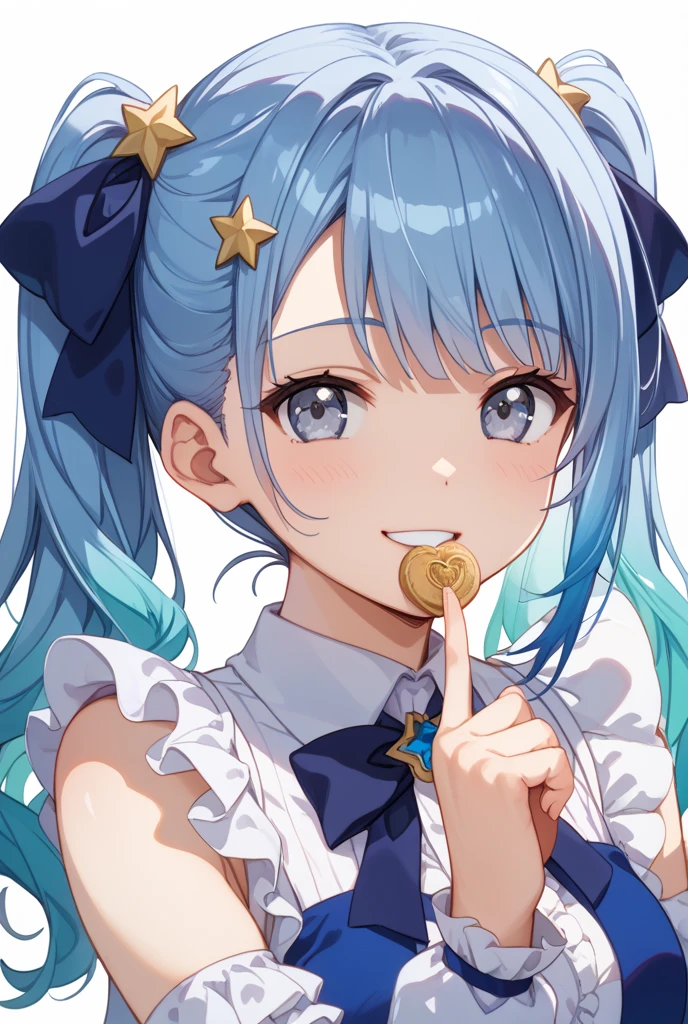 (8K, best quality, masterpiece:1.2),\(Eye details\),\( features details\),(\(Clothes details details\)\),(1 girl:1.3),独奏,full body,(chibi),aqua \(Konosuba\),((😂))