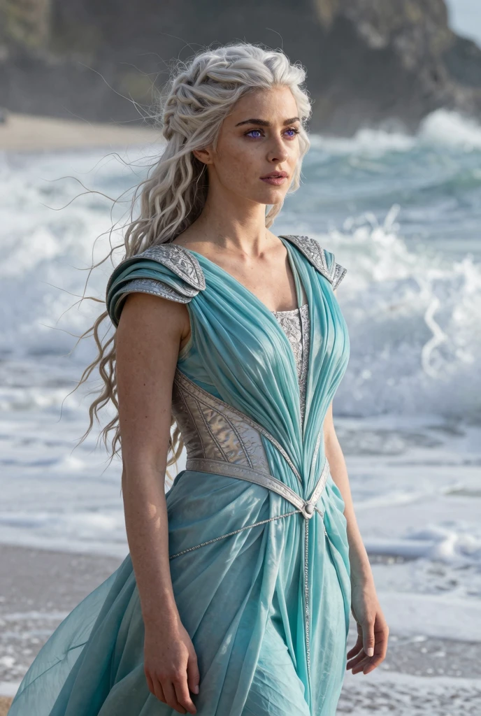 masterpiece, stunning portrait photo of khls woman, sleeveless,  costumes, sensual satin dress, game of thrones inspired costumes, compelling, cinematic, extremely gorgeous, stunning beauty, 
  