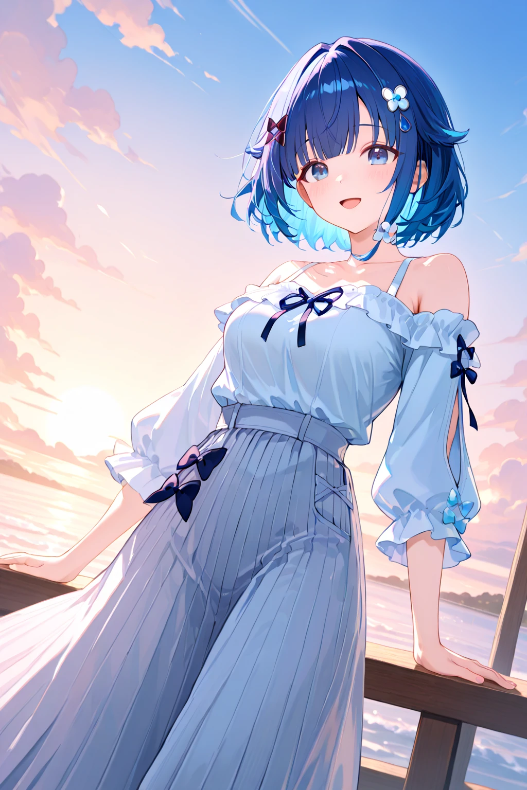 Summer, Makoto Shinkai's concept art, tumblr, magic realism, beautiful anime scenes, beautiful skies. by makoto shinkai, ( ( makoto shinkai ) ), anime background art, anime backgrounds, Makoto Shinkai's style, anime movie backgrounds, galaxy express, no humans. --v6