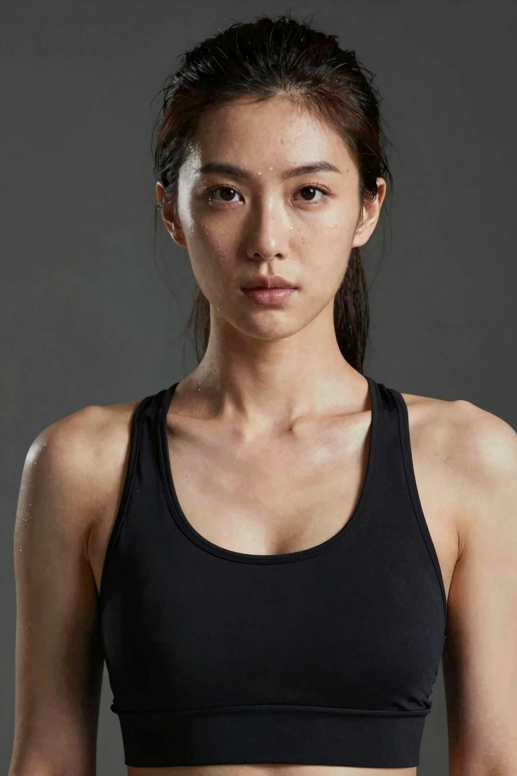  35-year-old Asian woman, Ela possui cabelos negros, lisos e sedosos, that cascade down to shoulder height. His eyes are almond shaped and expressive, de um tom profundo de marrom. with an average height and a slender, athletic figure, Your posture is upright and confident. She has delicate  features, with slightly pronounced cheekbones and softly outlined lips.Mei Lin usually wears practical and functional clothes, ela prefere cores escuras e neutras, which help to camouflage it during covert operations. Your equipment and accessories are chosen carefully, prioritizing effectiveness and usefulness in the field.  No geral, Mei Lin radiates an aura of determination and confidence, combined with a calm and serenity that are characteristics of someone who has faced challenges and overcome adversity. their presence is imposing, and his gaze reveals a depth of experience and wisdom beyond his years.

