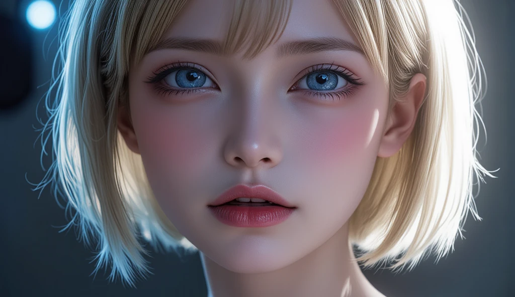 blond woman with blue eyes and a veil on her head, soft portrait shot 8 k, photorealistic beautiful face, 8k portrait render, realistic beautiful face, beautiful realistic face, photorealistic anime girl render, hyperrealistic beautiful face, 8 k realistic digital art, realistic digital art 4k, realistic digital art 4 k, very realistic digital art