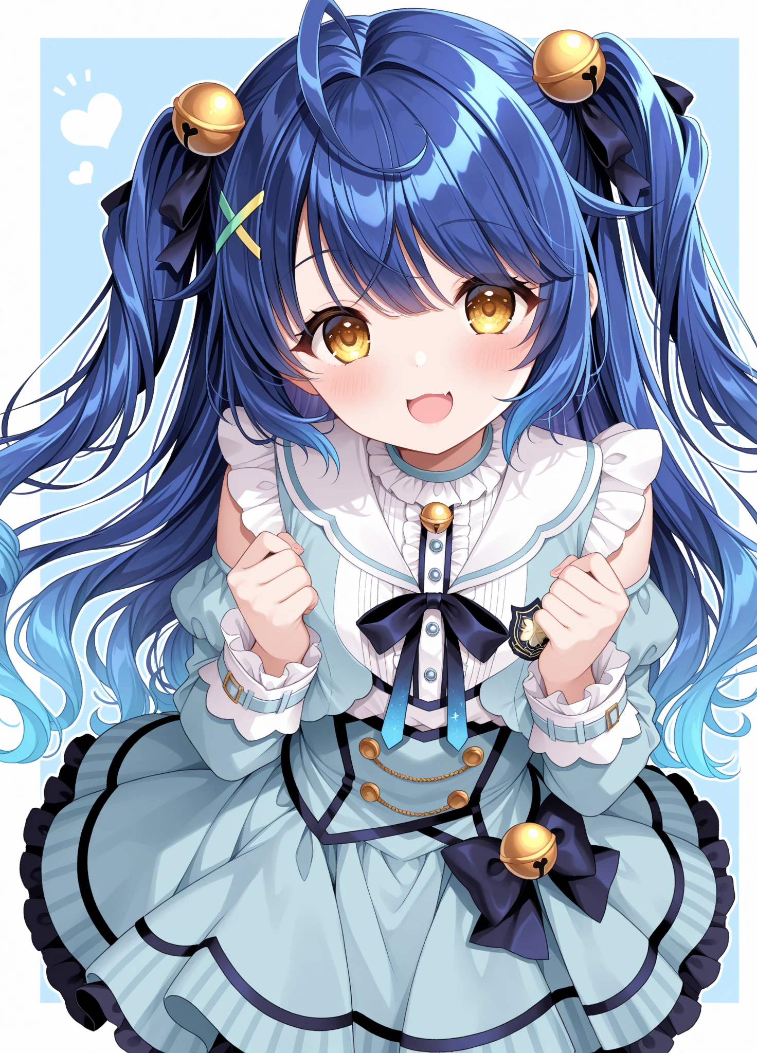 masterpiece, best quality, extremely detailed, (illustration, official art:1.1), 1 girl ,(((( light blue long hair)))), ,(((( light blue long hair)))),light blue hair, , long hair ((blush)) , cute face, big eyes, masterpiece, best quality,(((((a very delicate and beautiful girl))))),Amazing,beautiful detailed eyes,blunt bangs((((little delicate girl)))),tareme(true beautiful:1.2), sense of depth,dynamic angle,,,, affectionate smile, (true beautiful:1.2),,(tiny 1girl model:1.2),)(flat ), 1girl, , charmy-angle, looking at viewer, blue bow, frills, striped bow, head tilt, smile, frilled dress, thighhighs, white thighhighs, simple background, hair ornament, shoes, frilled sleeves, dress bow, cross-laced clothes, blue eyes, wrist cuffs, puffy short sleeves, polka dot bow, detached sleeves, leg up, short sleeves, solo, white gloves, bow legwear,, bow print, holding, white background, blunt bangs, standing on one leg, outstretched arms, yellow dress, ahoge, plaid dress, :d, layered dress, blue footwear, collared dress, spread arms, off shoulder, white bow, hair bow, wavy hair, bag, animal bag, white neckwear,  standing, blue ribbon, handbag, blush, neck ribbon, short hair, yellow bow, diagonal-striped bow, white collar, bear print, shadow, hair ribbon,  shoulders, frilled thighhighs, orange dress, garter straps, open mouth, frilled bow, print skirt, detached collar, bear shaped bag, back bow, puffy sleeves, masterpiece, best quality 