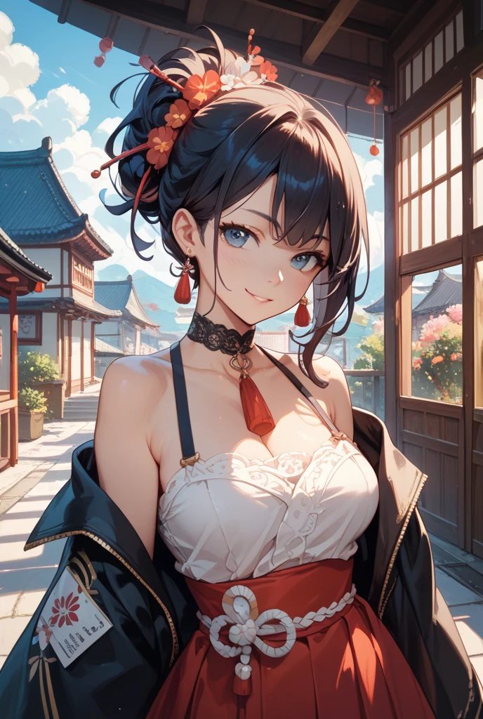 (masterpiece), (best quality), 1girl, clown, colorful, holding poker card, sexy, playing card, big breast, deep V dress