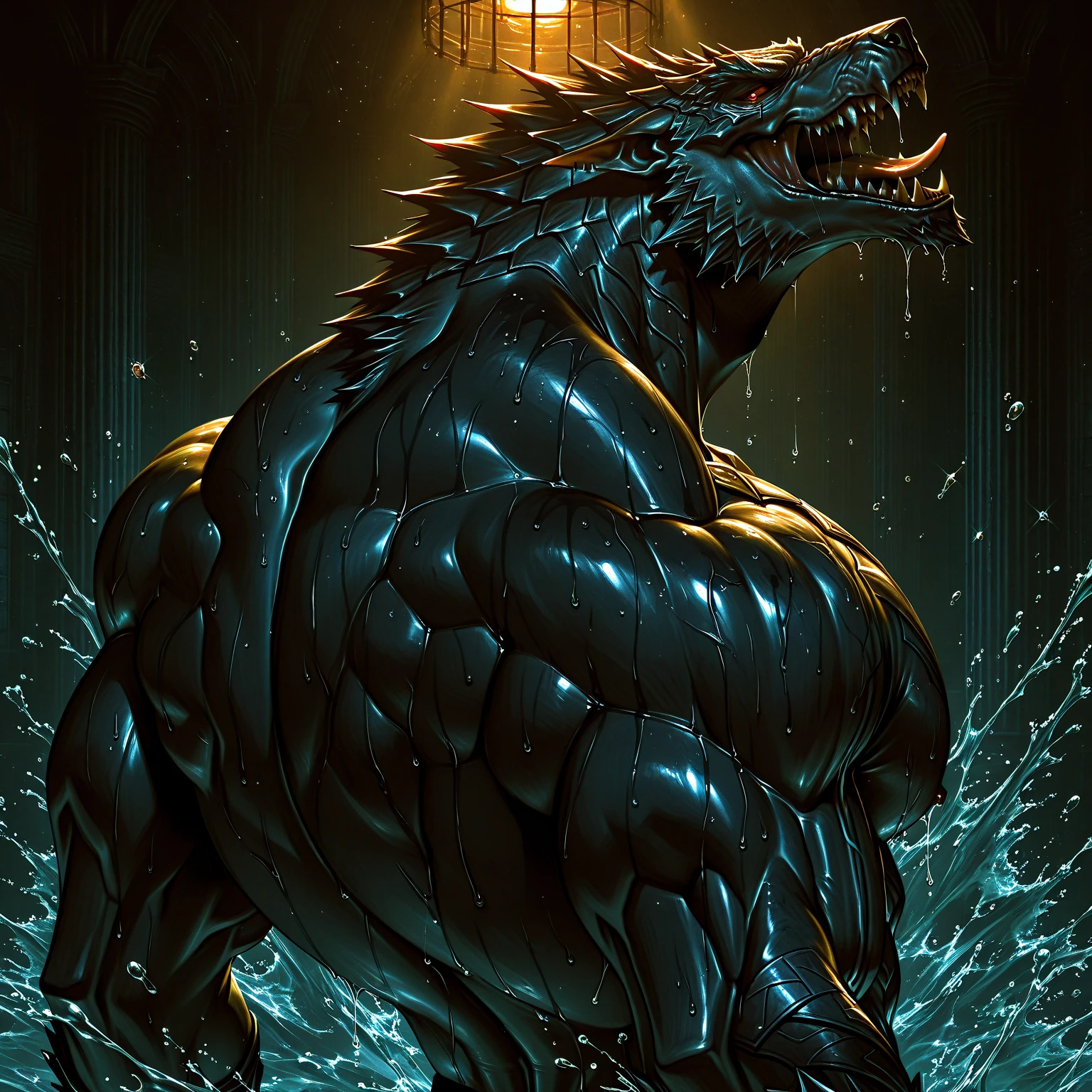 closed fist ,hands on hips,ral-melting,(venom head:2,big black  erecting :1.7,saggy ),(((black slime))),(tentacles:1.5, in black  suit:1.65,black skin:1.5,),(black  suit:2,melting  suit:1.5),abs close up:1.5, best quality, (((black slime background,black slime cave))), (muscular male:massive pecs, outlines:1.4), (big muscles:detailed muscle,abs:1.25,big pecs:1.25), open mouth shapr teeth, (by ross ,by null-ghost, by thebigslick, by darkgem, by honovy),cinematic light,photoreal,hdr,8k
