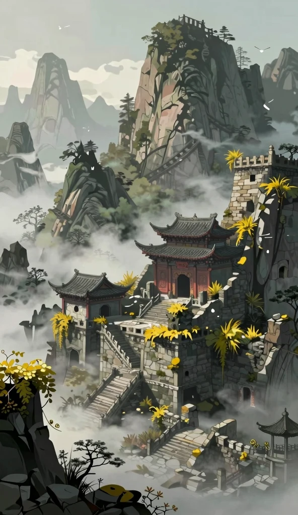 The best quality, masterpiece, koryos, ink bisim, vu changshuo, bonian, real banqiao, badasan people,
mountain horizon, river, forest, village,