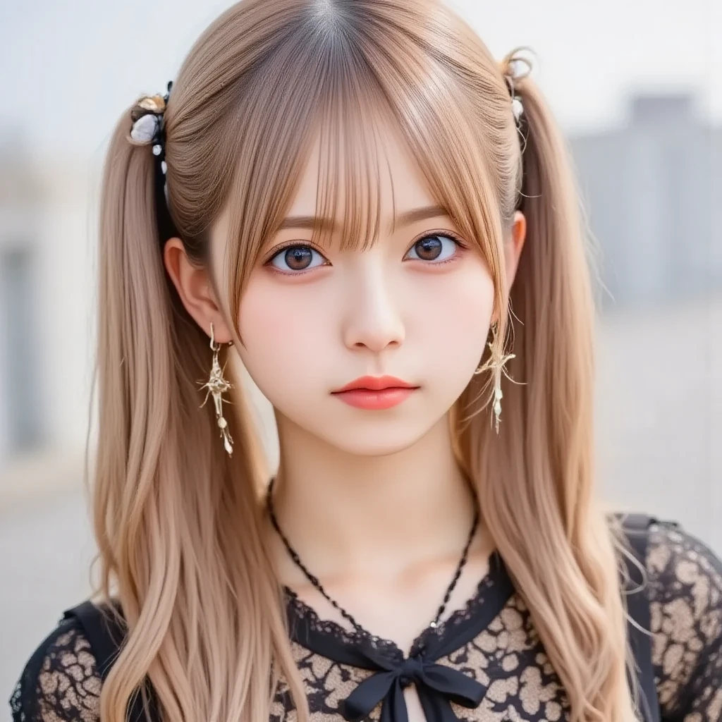 , 8k, High-level, absurd, masterpiece, best quality, primitive, very detailed CG, very detailed wallpaper, perfect lighting, Extremely detailed (((The personifying " Fairy " as a Little Girl))), MysticSight, Tyndall effect, Tyndall scattering, Studio gray background with (many Dazzling RainbowColor particles BokeH:1.28), (RoundlyButts, ThighGap), (:0.4), ( with looking ahead), BREAK (NOGIZAKA face variations) Extremely Detailed very KAWAII face variations, perfect , Childish, captivating gaze, elaborate detailed Eyes with (sparkling highlights:1.28), long eyelashes、Glossy RED Lips with beautiful details, Coquettish tongue, Rosy cheeks, Radiant PearlSkin with clear transparency . { (Dynamic LifeLike expressions:1.4) | :d) }, (large eyes:-1) .