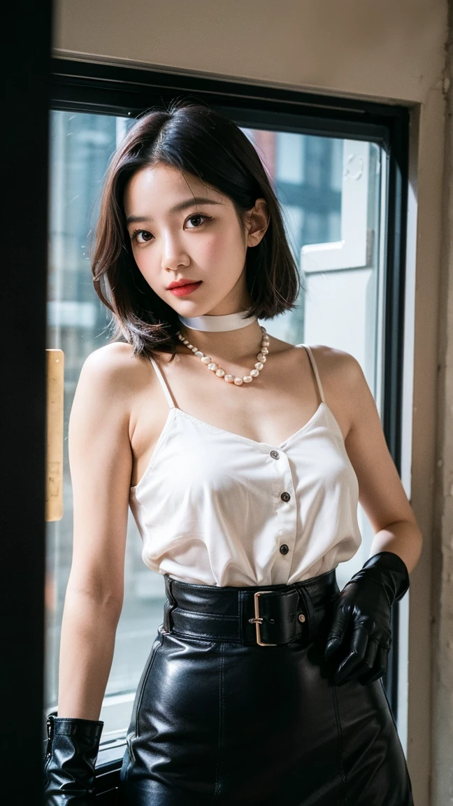  (((NFSW : 1.2))), ((())), (realistic), (intricate details:1.2), (masterpiece、:1.3), (top quality:1.4), (Ultra A high resolution:1.2), Ultra A high resolution, 8K resolution, very detailed expression, dark, (high quality), complete , natural , full body photo, 1 couple lovers of man and woman, they have  play in karaoke room, A woman enjoying hug in man's arm, she is 21 years old, (:1.5), (: 1.5), (korean:1.8), (beautiful : 1.4), (shining blond hair), hoop earrings, heavy makeup, Confusing wording, choker necklace, long legs, (wearing flesh colored realistic pantyhose:1.2), (high heel:1.1), (she be weared Slim and feminine skirt dress:1.3), glowing skin, Sitting on a leather sofa with a man who love her,(She being  harassed by man : 1.5), a man grab her waist and thigh, kiss, hug, (Karaoke room : 1.5), Karaoke room equipments, stage lighting, whiskey and fruits on the table, (detailed background:1.2), She be having a  time with Korean men., she belongs to man, a man weared long pants and shoes, his hair is brown and short, 