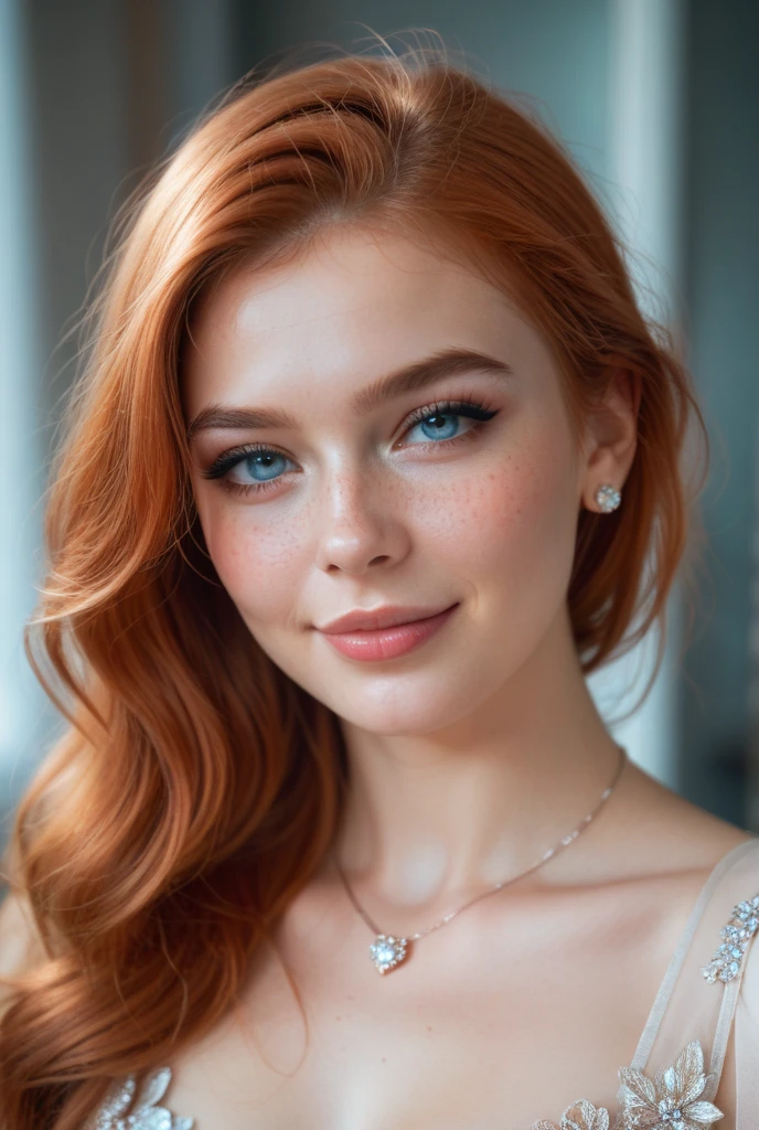 extremely beautiful model, 20 years old female, skandinavian, long bright orange hair, realistic, perky breasts, cleavage, crop top, ripped jeans, Midriff, Wide Smile, Eyes Detailed & Wide, Dynamic Pose. Hoop earing, arm bangles, headband scarf, Ultra HD, Rococo-Inspired Fantasy Art With Intricate Details. Cute, red lips, long lashes,Charming Expression, Alluring-Gaze, looking at viewer, Beautiful Eyes, An-Ideal-Figure. Large Youthful Well-Shaped-Breasts, Attractive ass showcased. Massive-Round-, Décolletage. Isla Fisher.
