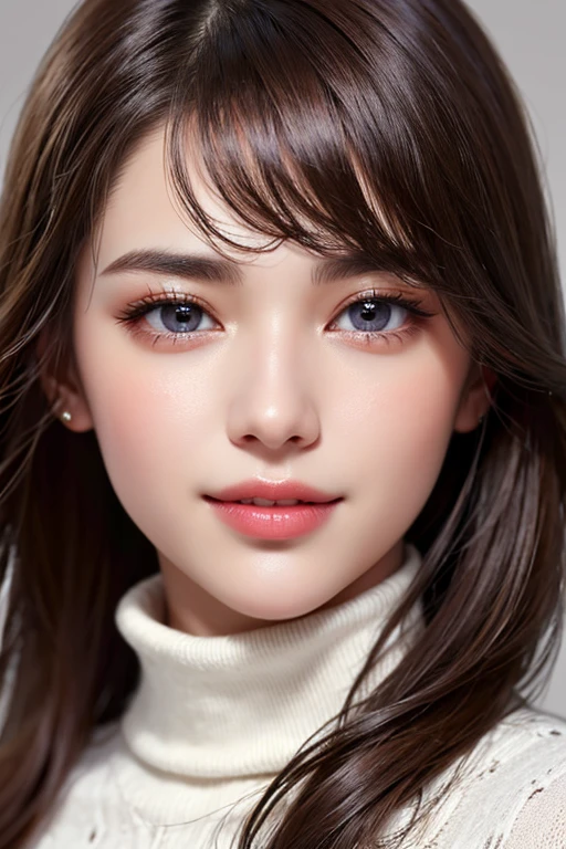 (Best Quality) , 8k, high resolution, photorealistic:2.0, Hannah Dodd, smiling mischievously at the camera, Super high image quality and sharpness, (Best Quality) , 8k, high resolution, photorealistic:2.0, Ultra detailed face, black painted eyes, mouth painted dark red, Masterpiece,