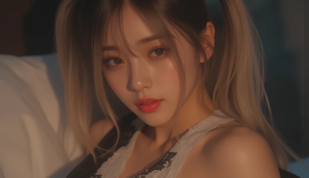 Close-up of a woman wearing a black jacket and red lipstick, Parque Roseanne de Blackpink, Retrato de Jossi de Blackpink, Jossi de Blackpink, Retrato Jisoo Blackpink, Jisoo de Blackpink, Jisoo de Blackpink, Sun Yunjoo, JIA, Heonhwa Choe, Jinyoung Shin, iu lee ji-eun as a super villain, portrait of female Korean idol