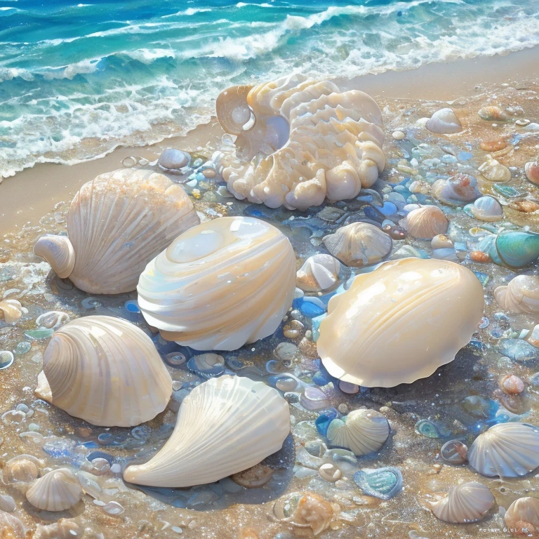 
(big boobs), (blonde hair), (sexy), (()), at the beach, bikini, (((many breasts))), (((supernumerary breasts))), (((6 boobs))), lying on her back, towel