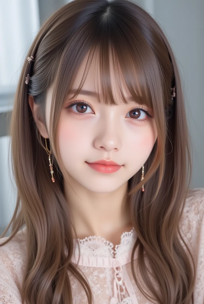 top-quality,fullbody shot,,super high resolution,(Realistic:1.4),Raw photography, 

masutepiece, best, Night, fullmoon, 1 female, Mature Woman, Chinese style, Ancient China, Older sister, Royal sister, Smile, dark brown hair, Dark hair, Princess Cut, braid, Curly hair, Double ball head, pale pink lips, Calm, Intellectual, Medium Hair, green pupils, Hairpin, hydrangeas, Delicate face,  Hand close-up,random cute pose