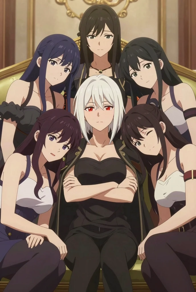 dame japonaise, 35 ans, posant devant le spectateur, seulement:1, endroit aléatoire, fond aléatoire, pose aléatoire, cheveux longs, Haut du corps, robe en maille grise moulante avec col en V, positions sexy, assise sur un sofa