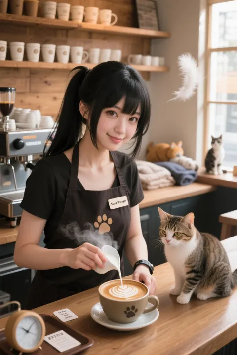 Latte Art, Cat Heart