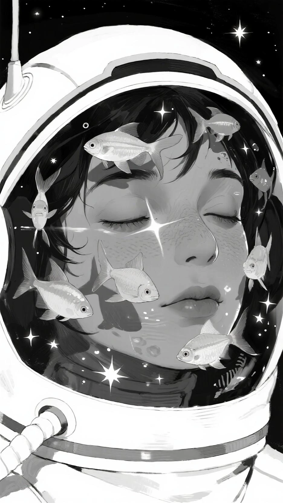 space fish that feed on moon pollen