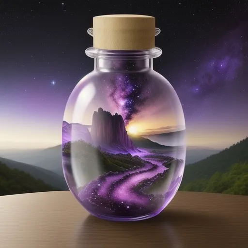 Galaxy Bottle Scene Creator