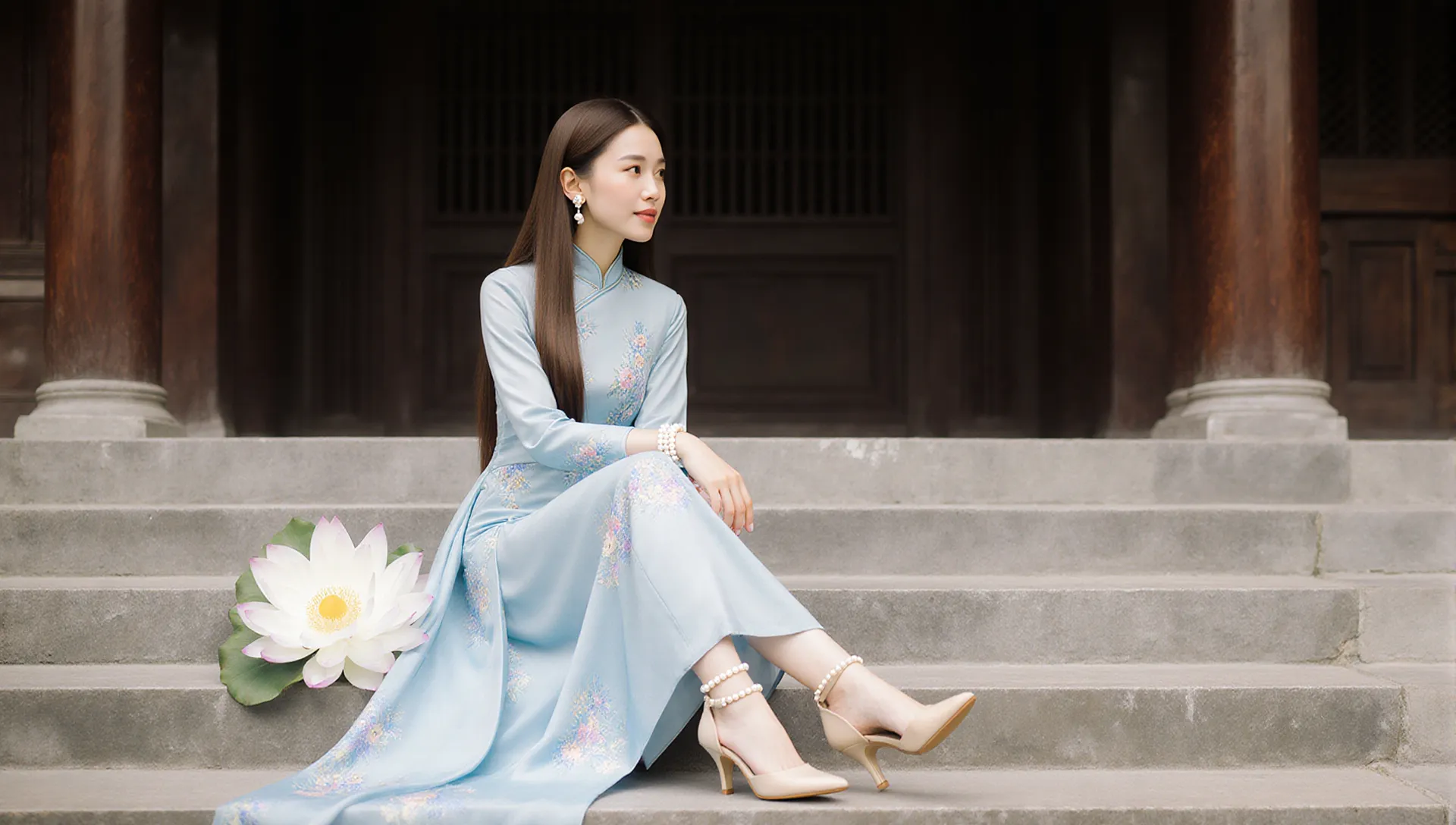 Áo dài truyền thống nghệ thuật