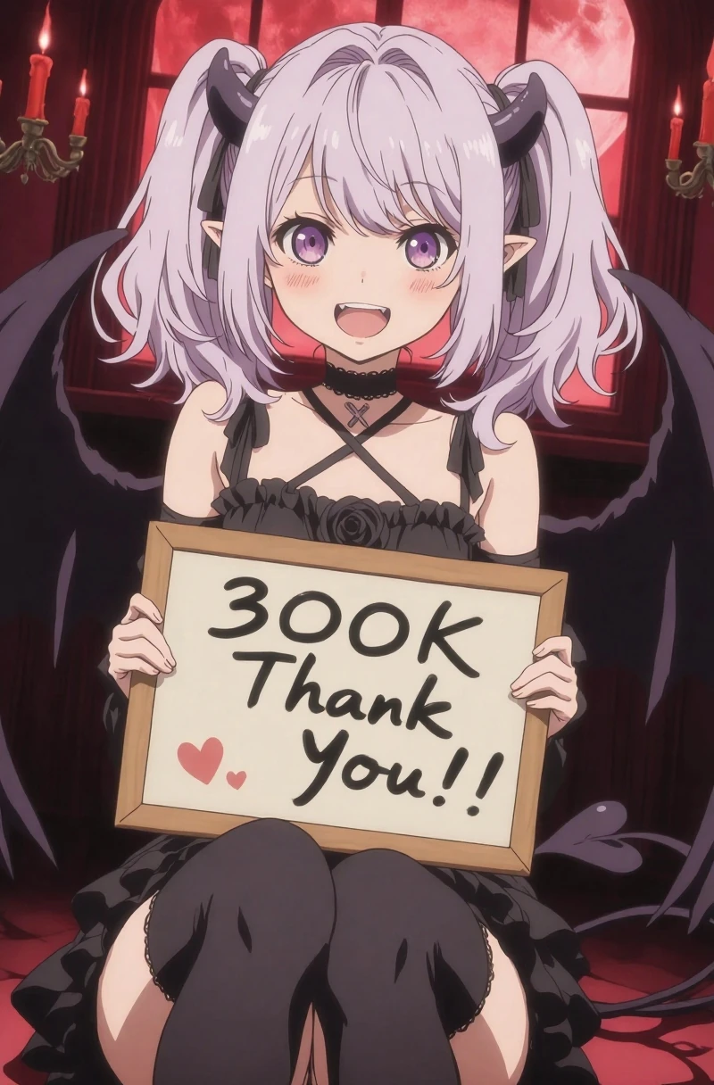 300K達成おめでとう🥳魔王ちゃんからありがとうございます❤️