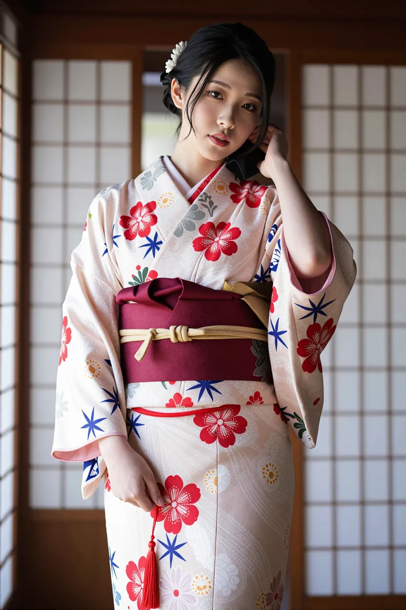 和服女性リアル生成