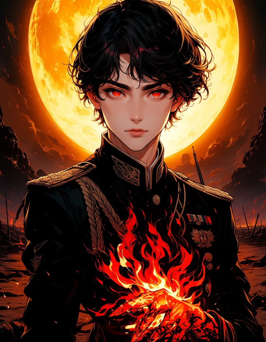 Retrato Anime Fantasía Oscura