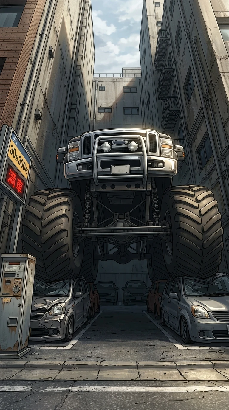 How to Park a Monster Truck in a Coin-Operated Parking Lot