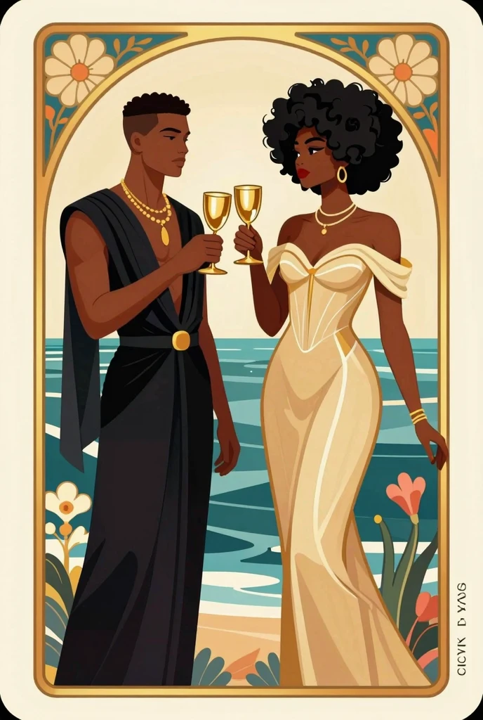 Luxury oracle card illustration, portrait 2:3 ratio. **Digital fashion ...