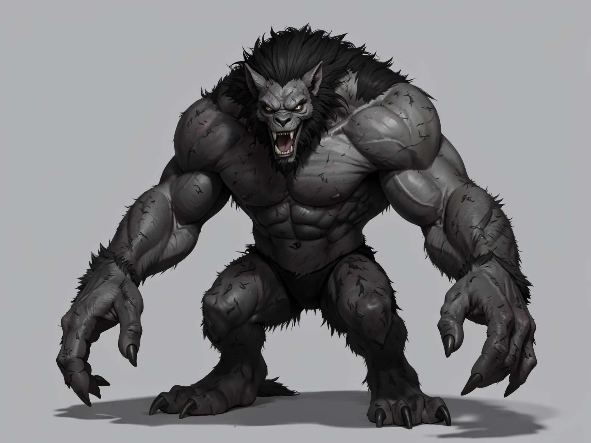 Flux2 Werewolf Character Design
