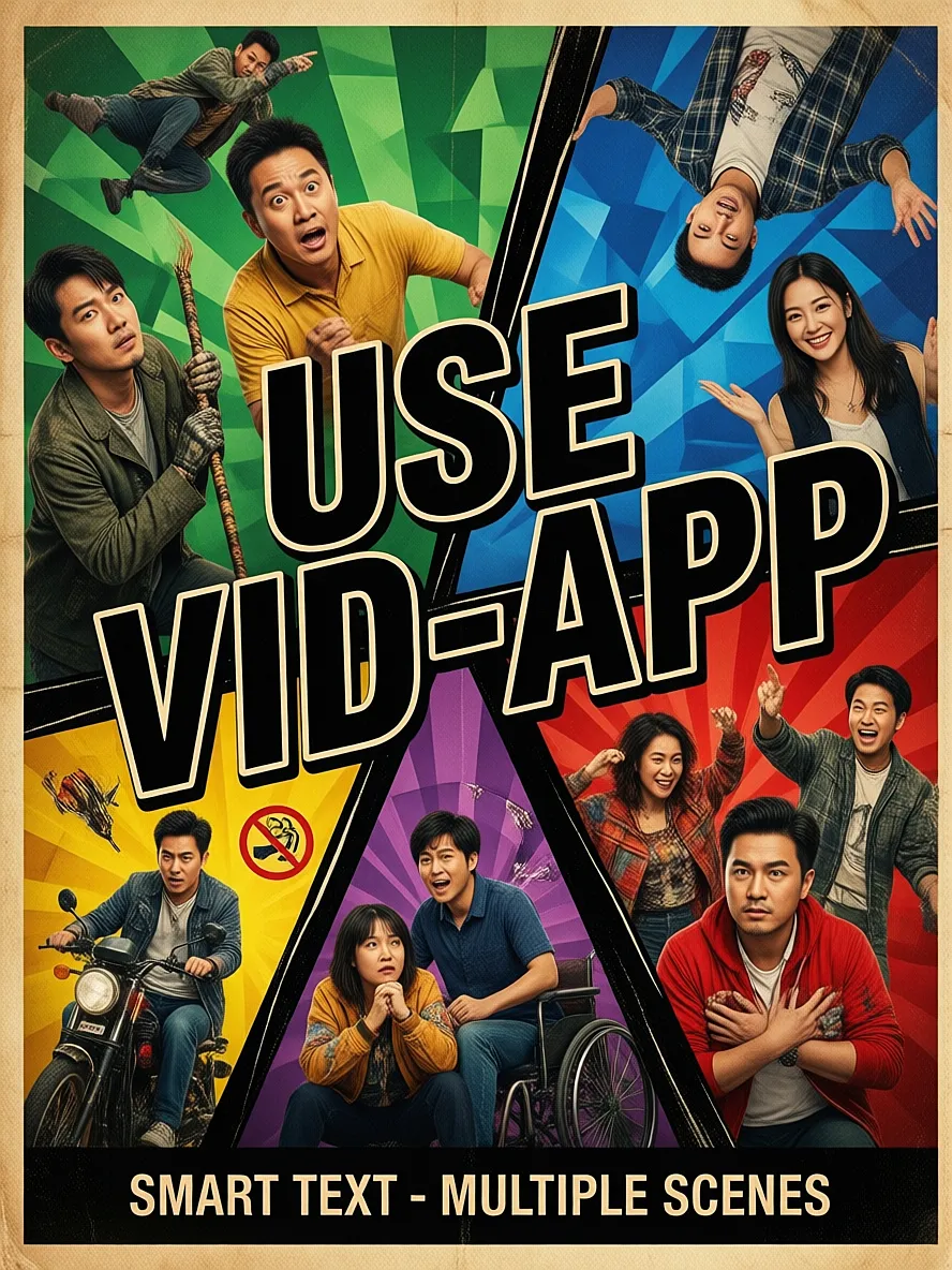 USE VID-APP - Simple Text to Multiple Scenes (Image to Video)