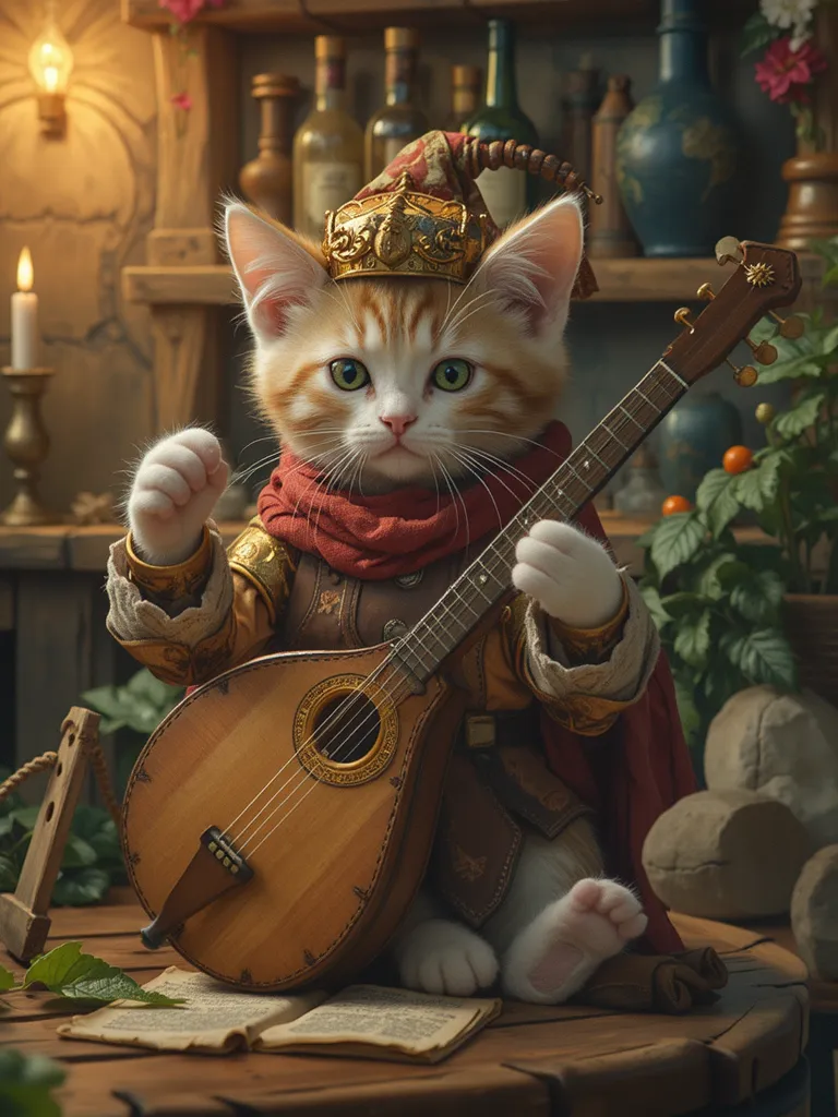 ファンタジー猫キャラクター生成