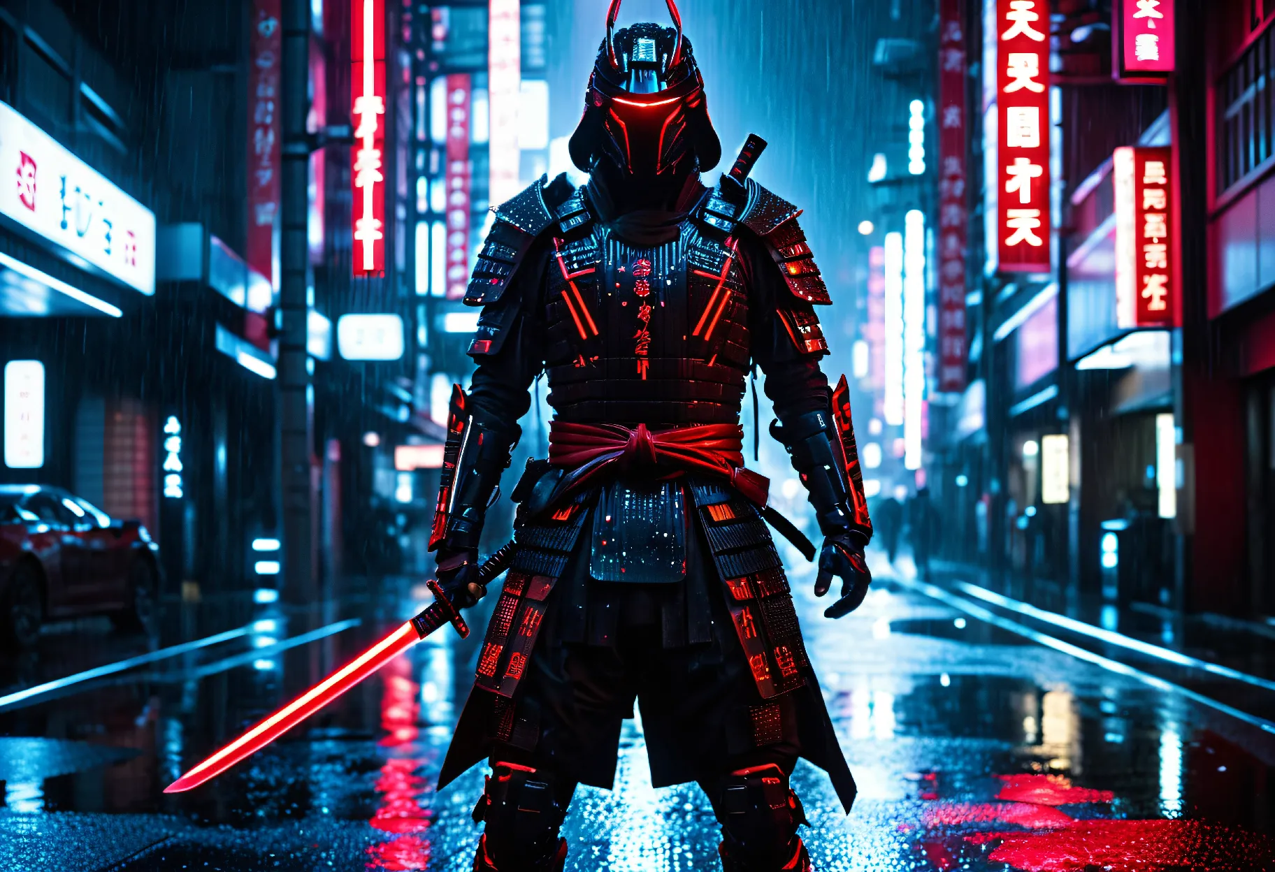 "Honra Neon" (Cyberpunk / Futuro Distópico)