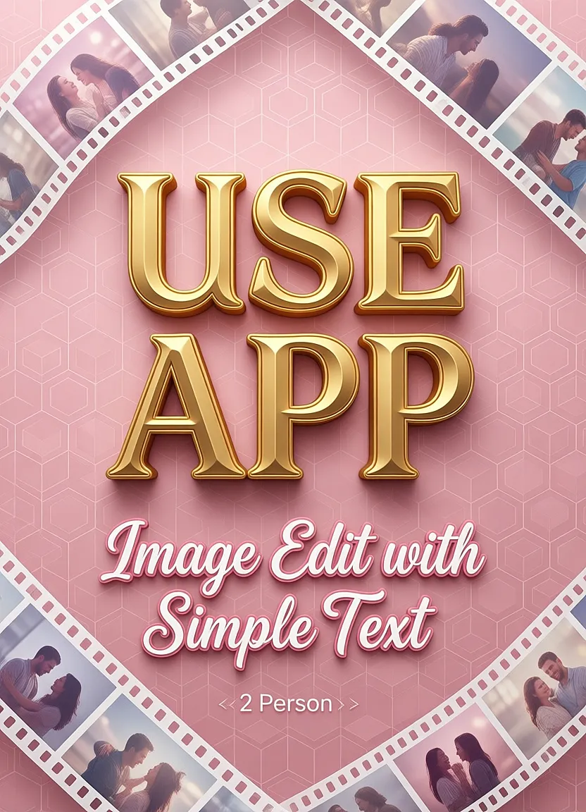 USE APP : Image Editing with Simple Text (2 People)
