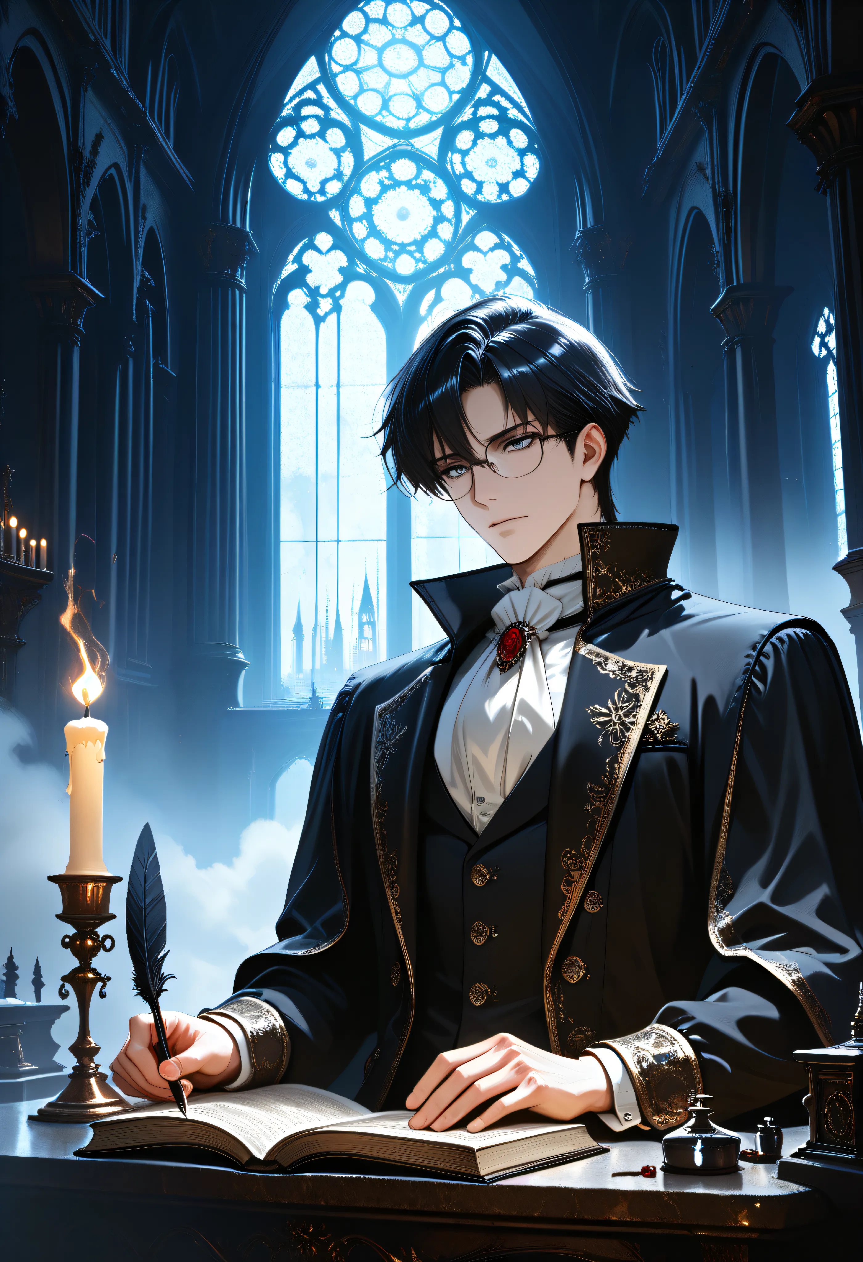 Anime Portrait Detail & Enhancement Gothic Theme Workflow