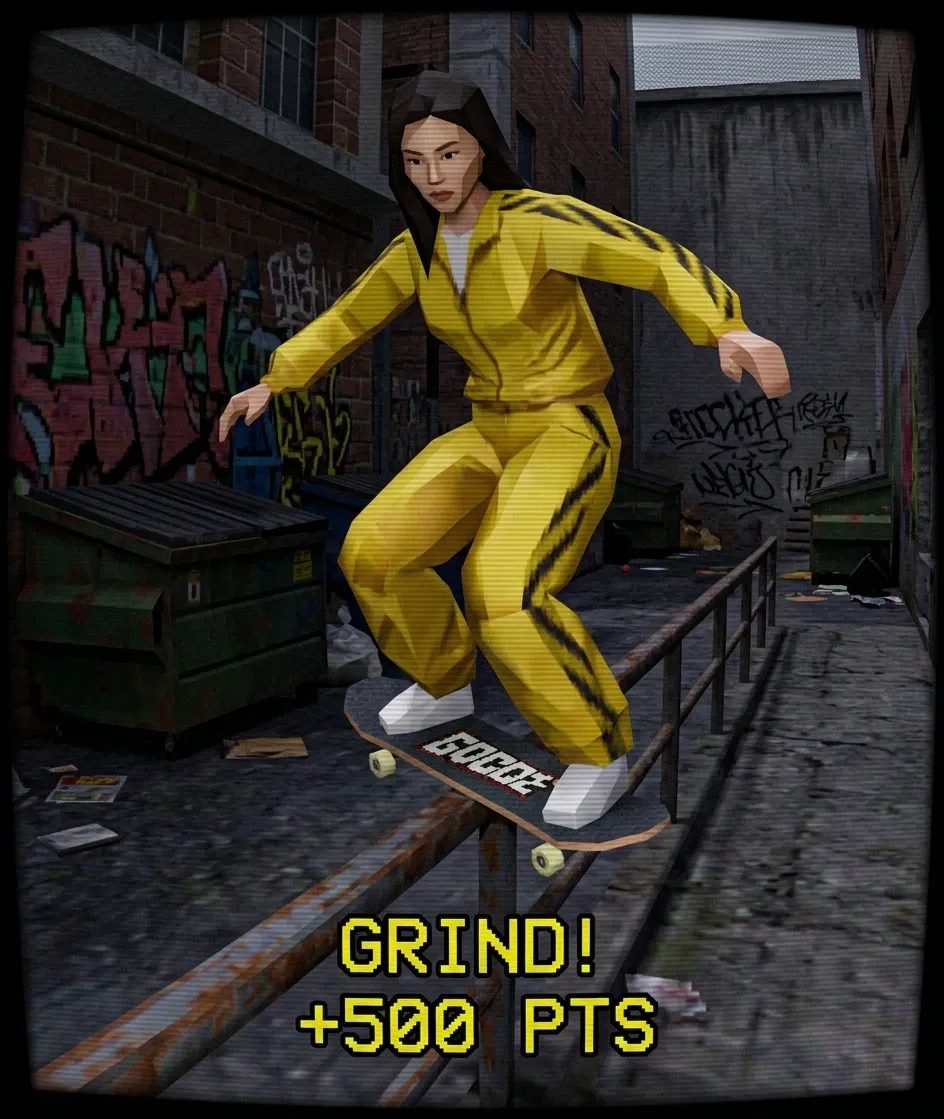Y2K Retro Game Character