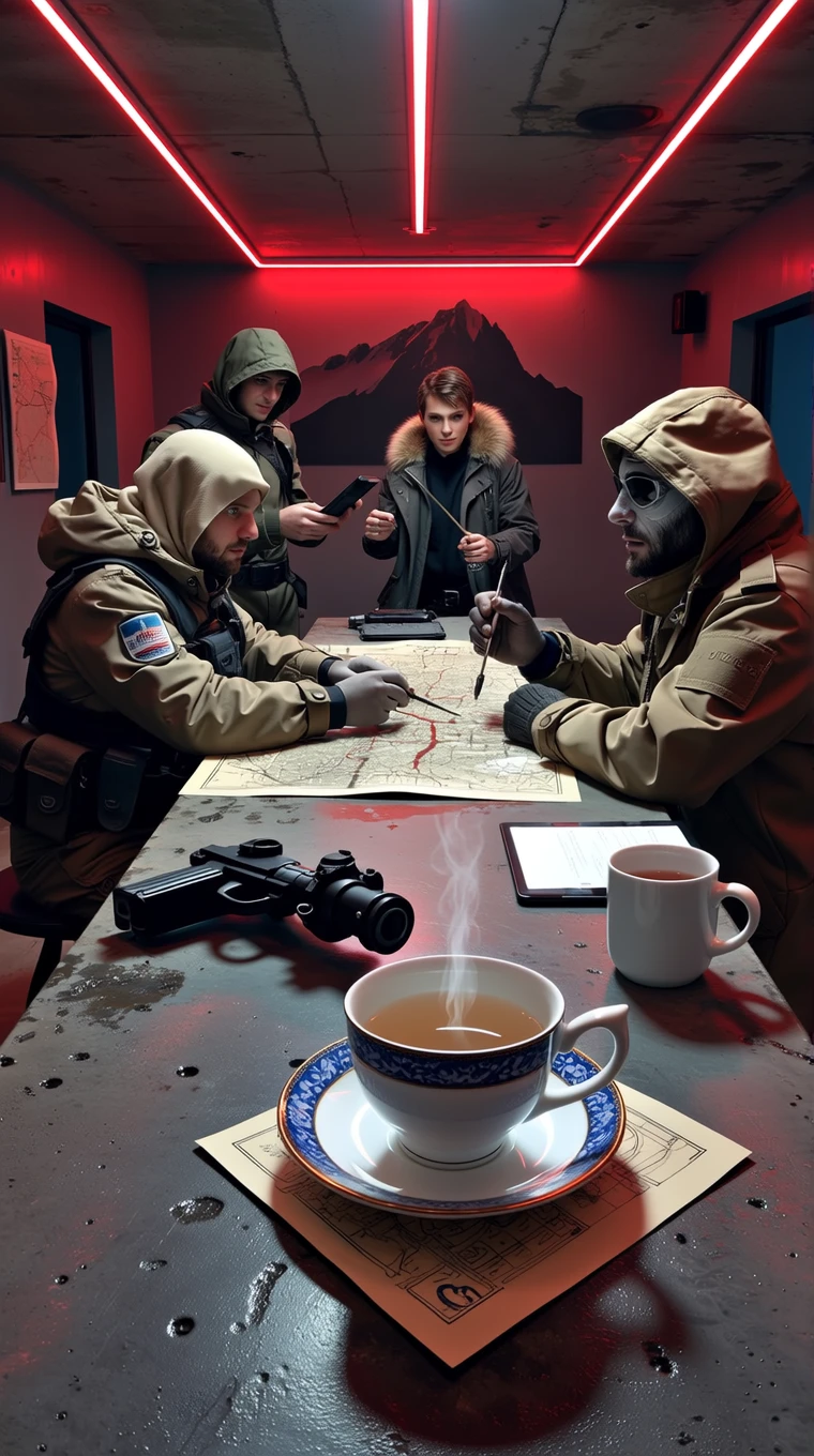 Heist planning over hot tea ☕ Who's in?