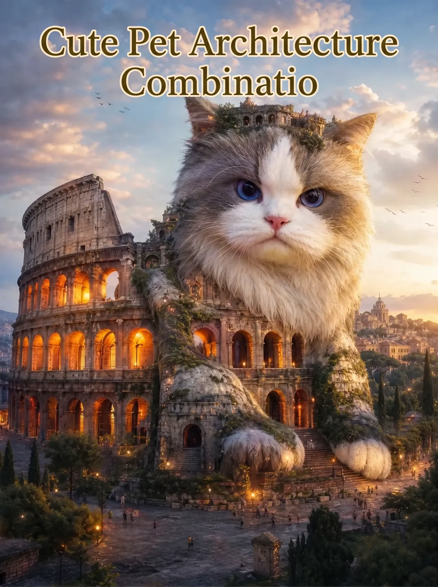 Cute Pet Architecture Combination