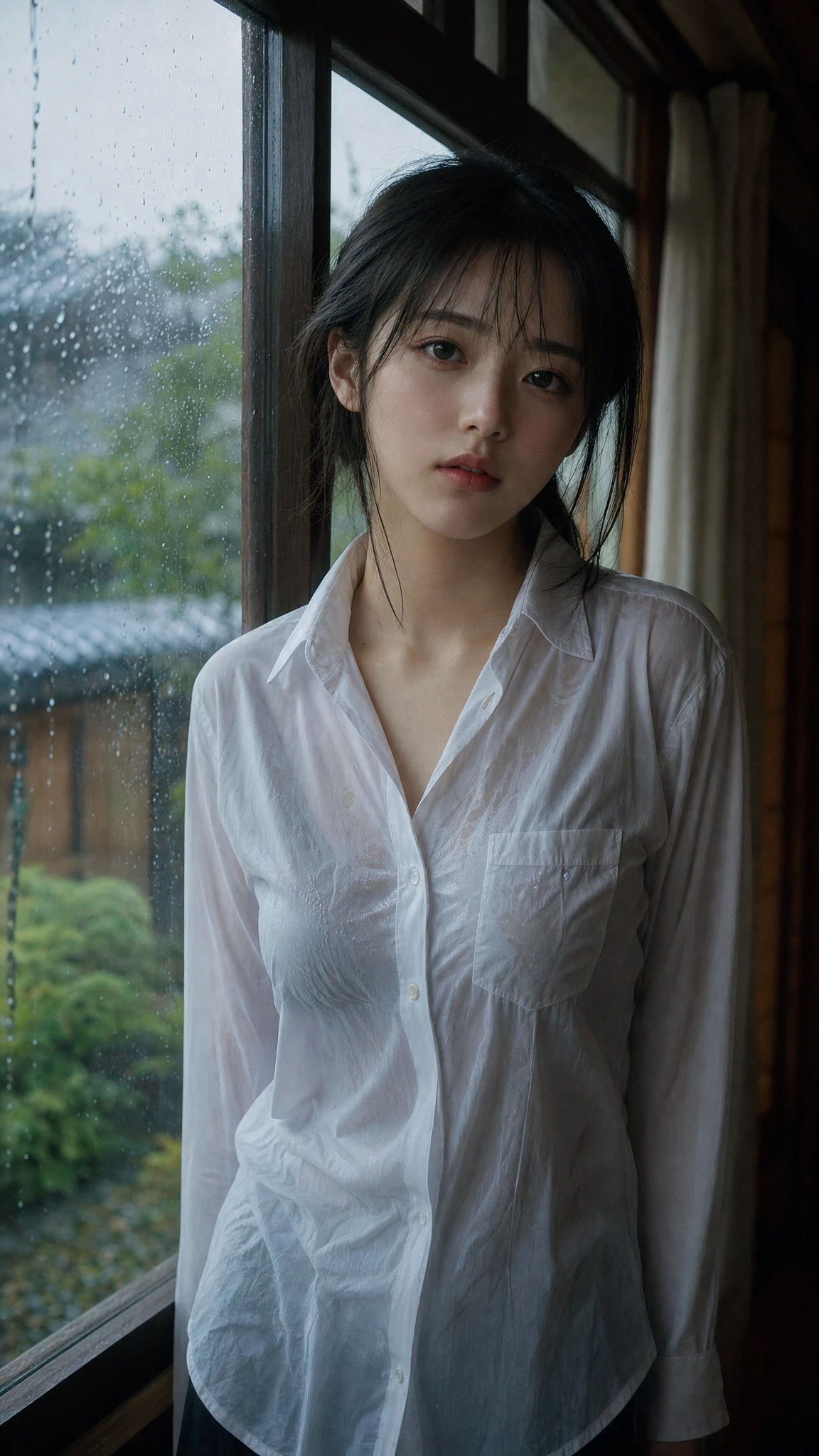 雨天窗边的发呆时刻☔