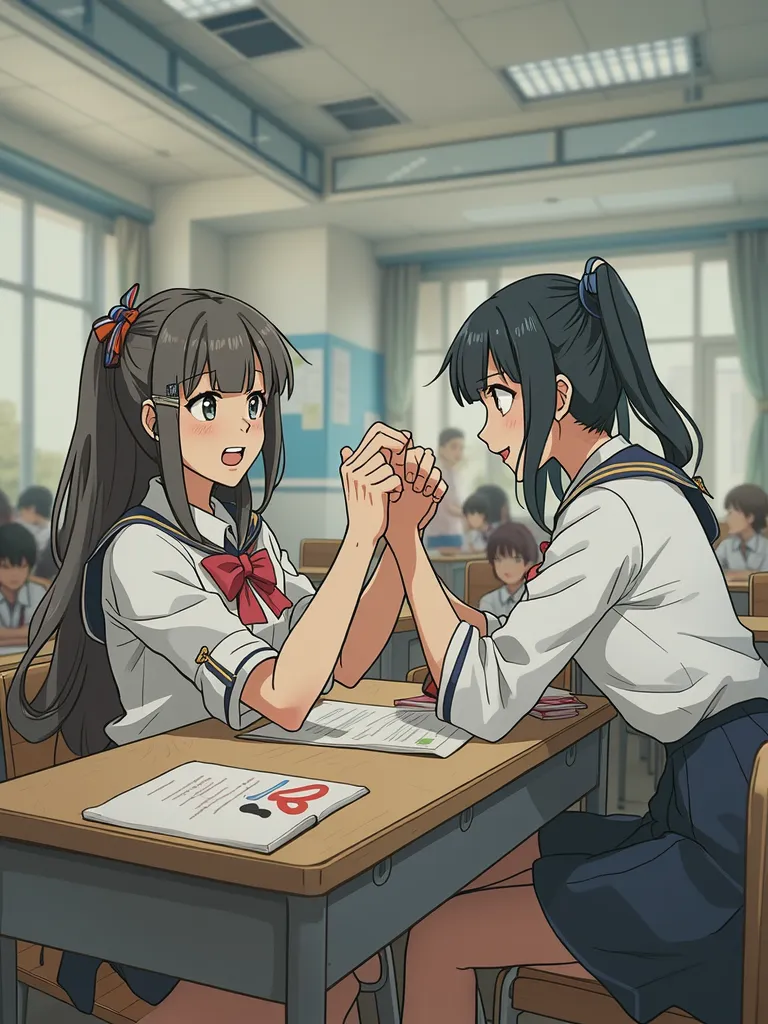 学園アニメ風顔置換生成