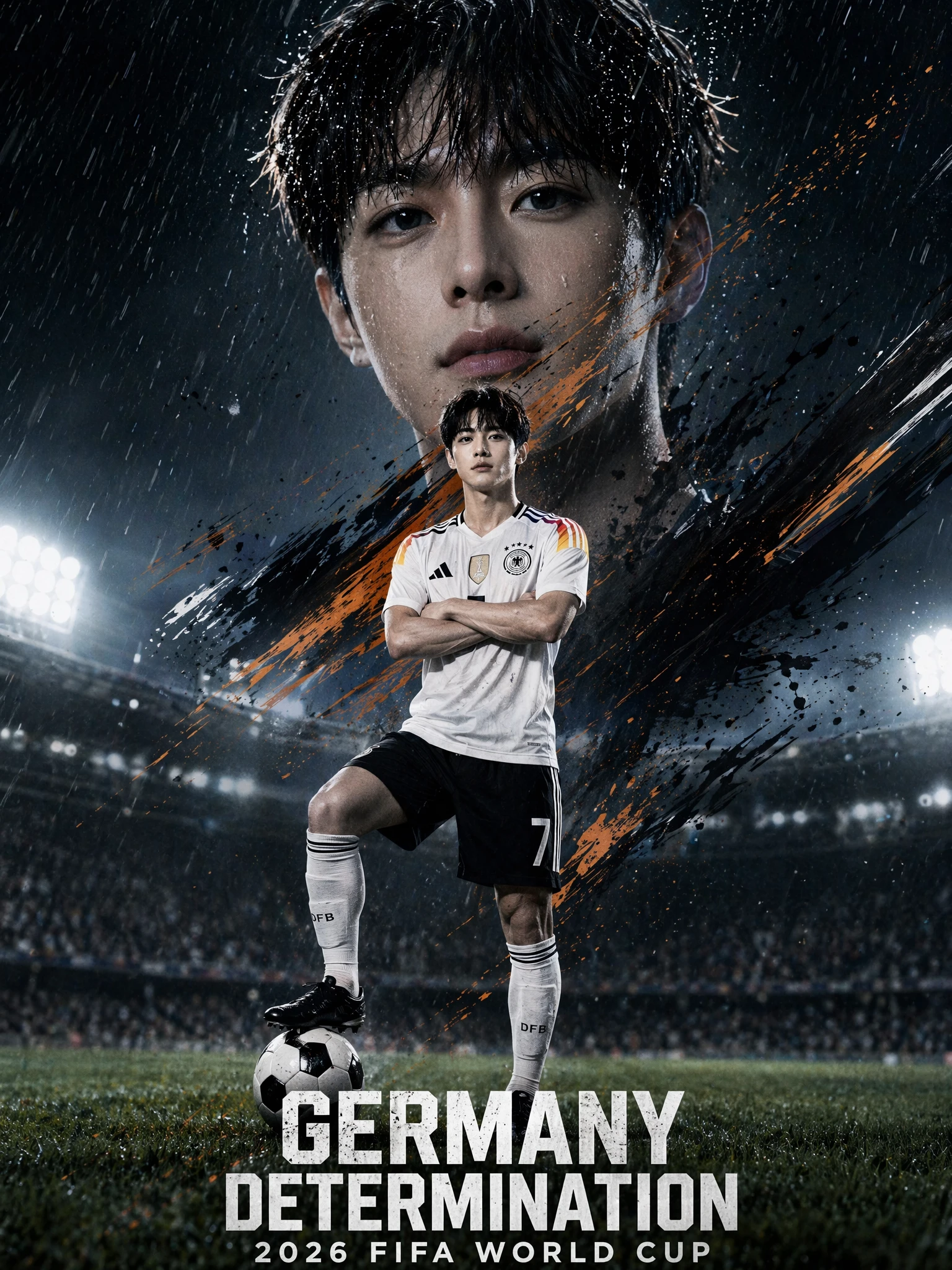 2026 World Cup German National Team Ultra-Realistic Poster Generation Template