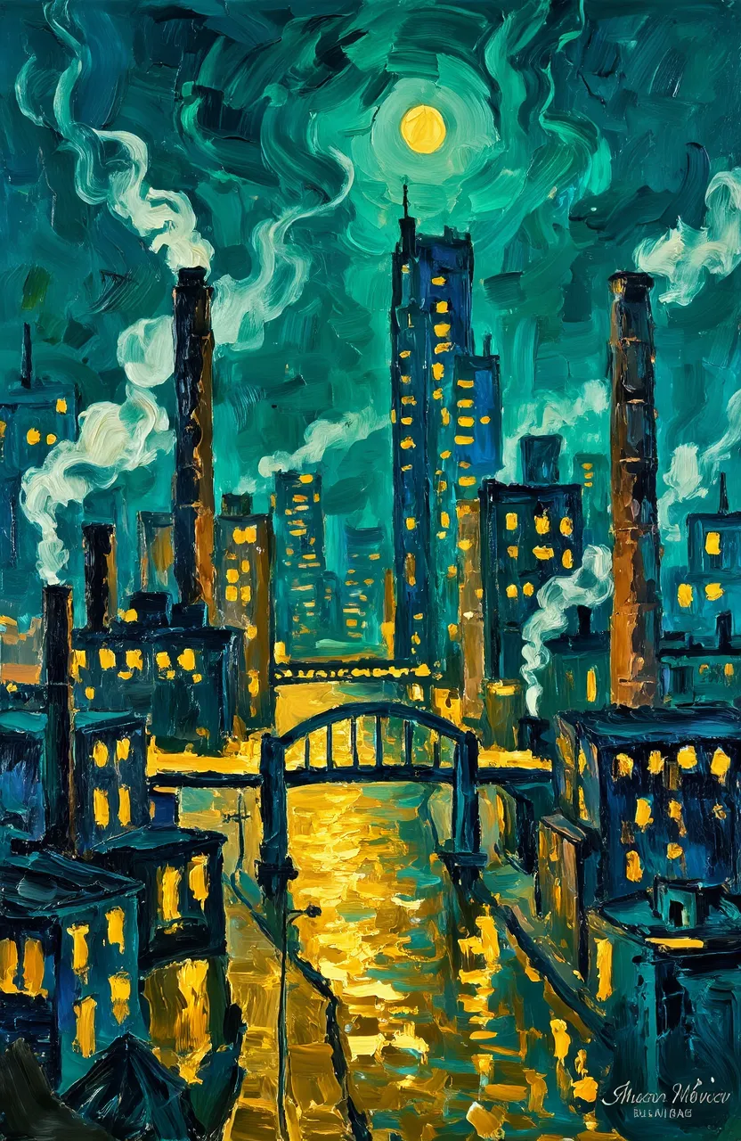Expressionist Cityscape Generator