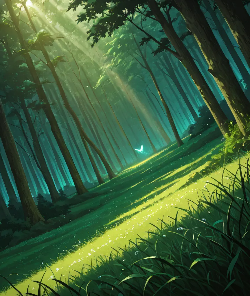 Anime Cinematic Forest Art