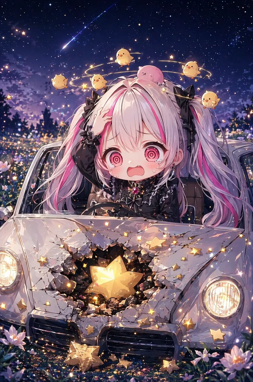 별을 부수고 운전해버렸어🥺💫