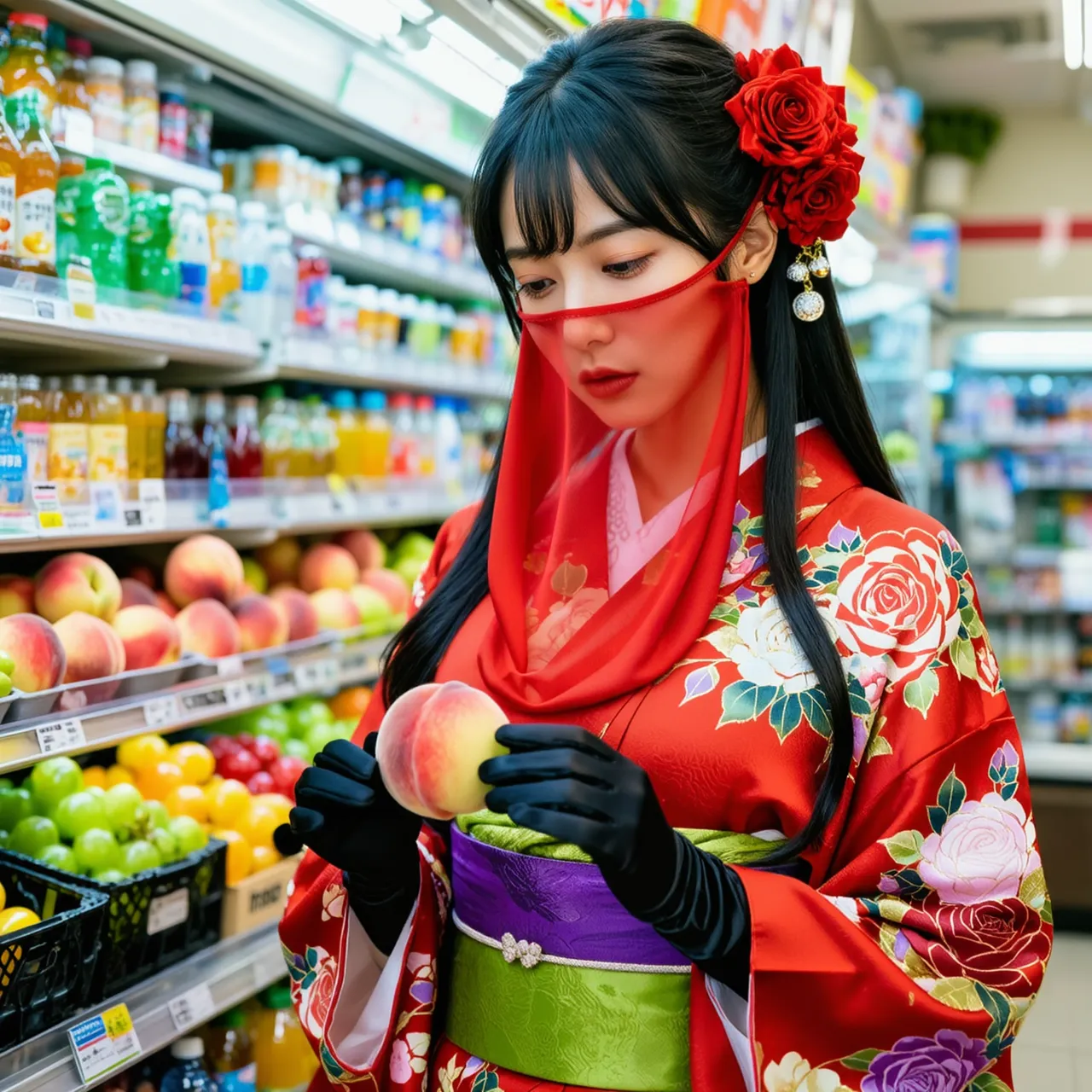 Photorealistic Kimono Portrait Generator